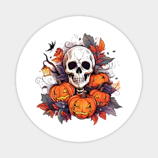 Halloween Skull Terror Magnet